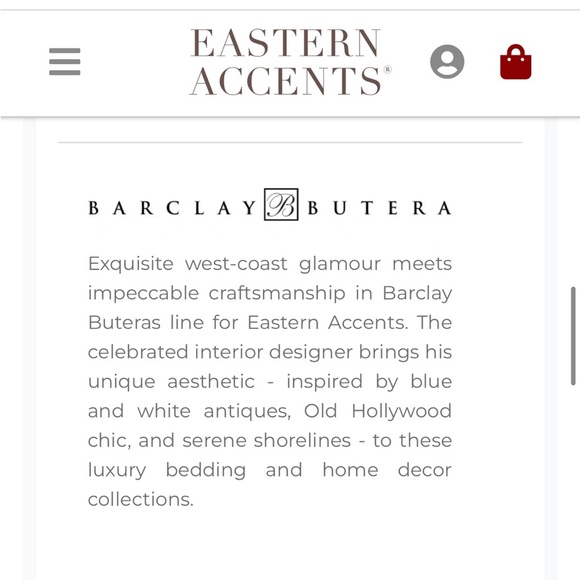 BARCLAY BUTERA LIFESTYLE Eastern accents king bedding cover comforter - Picture 16 of 16